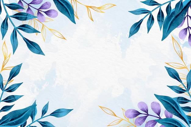 Free vector leaves background theme