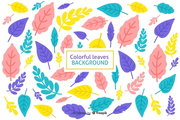 Free vector leaves background