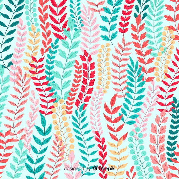 Free vector leaves background