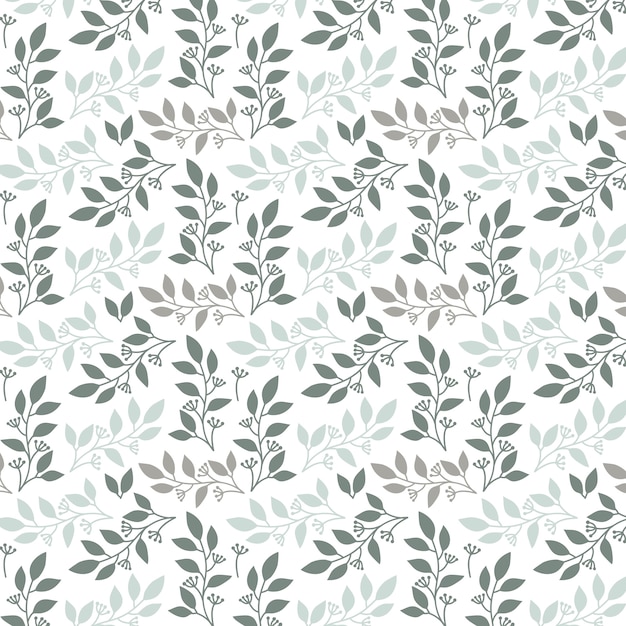 Free vector leaves pattern background