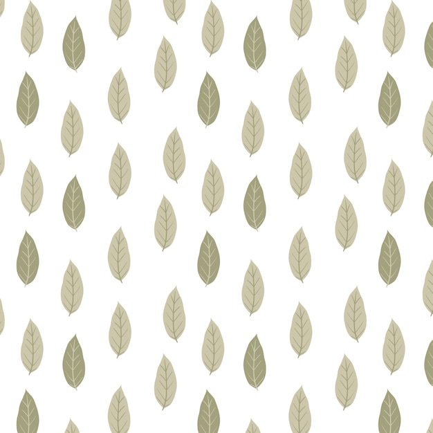 Free vector leaves pattern background