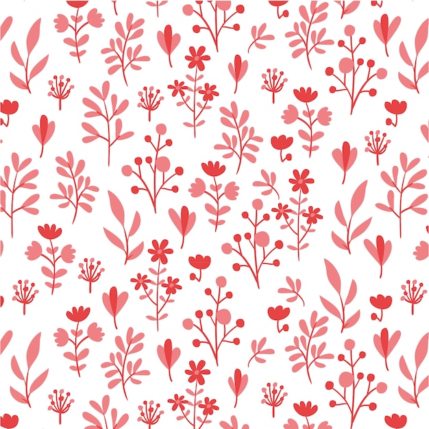 Free vector leaves pattern background