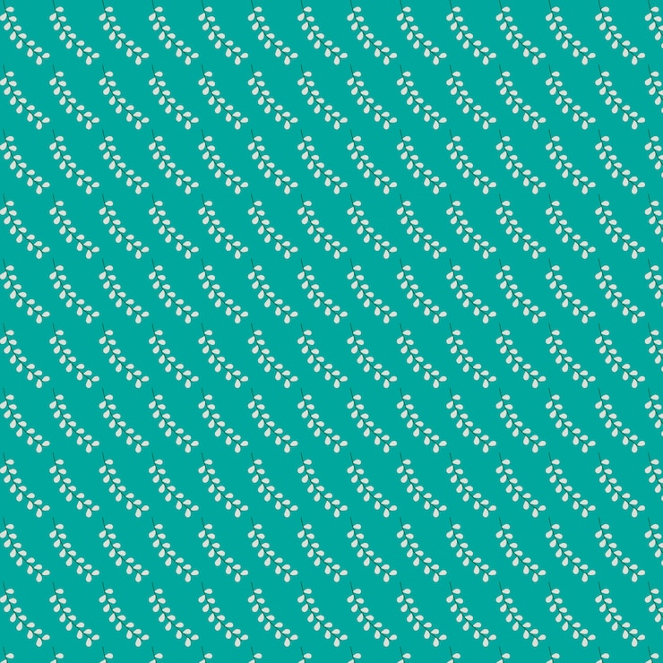 Free Vector leaves pattern with aquamarine background