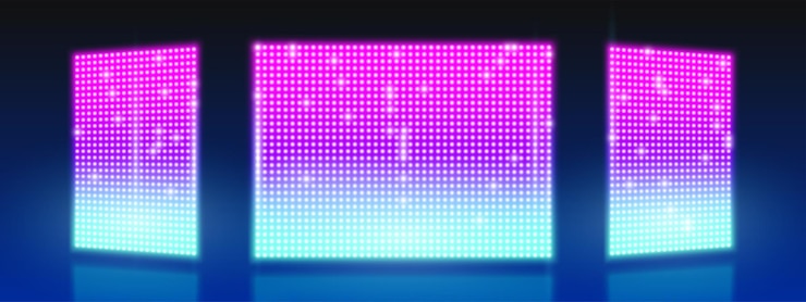 Free Vector led screen stage background