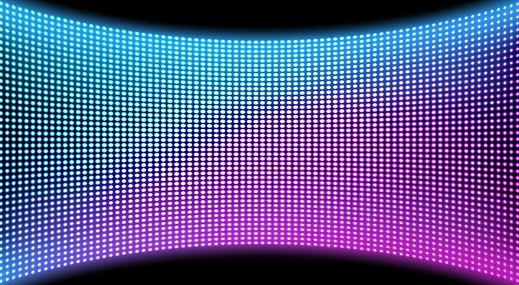 Free Vector led video wall screen texture background, display