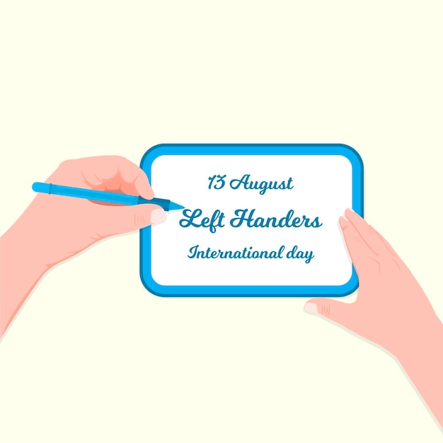 Left handers day design