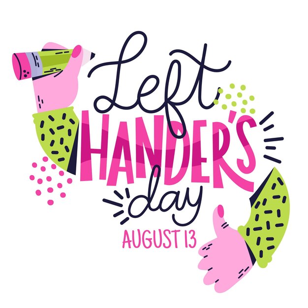 Left handers day drawn