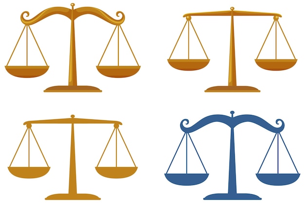 Legal justice balance scale icon