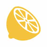 Free vector lemon half flat style