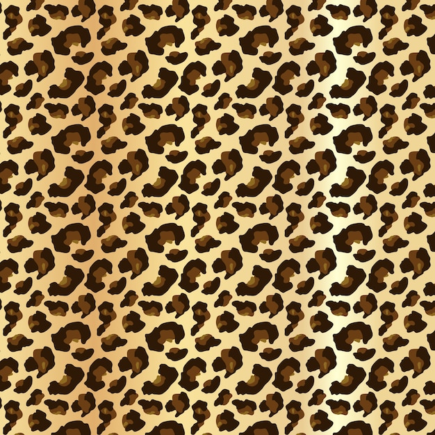 Leopard skin in editable Seamless Pattern