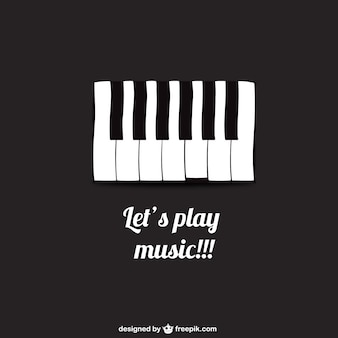 Давайте играть музыку плакат