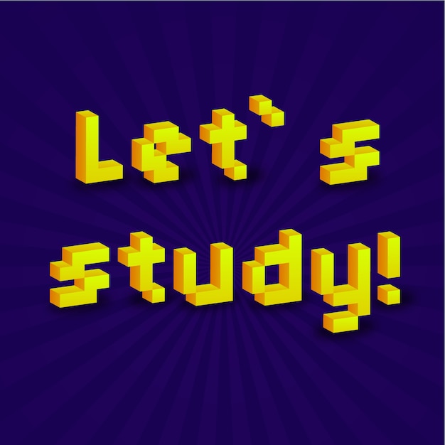 Let`s study nice banner with 3D pixels