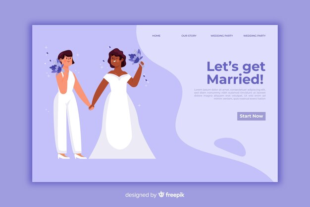 Let us get married landing page