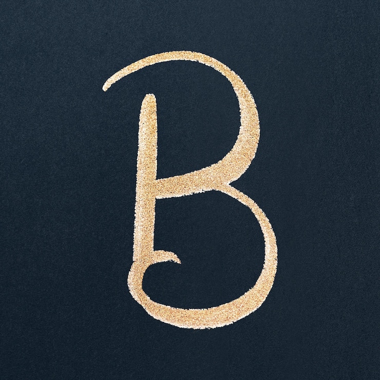 Бесплатный Вектор шрифт векторной типографии мазка кистью b