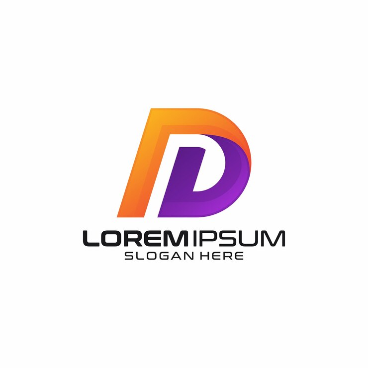 Free Vector letter d logo icon