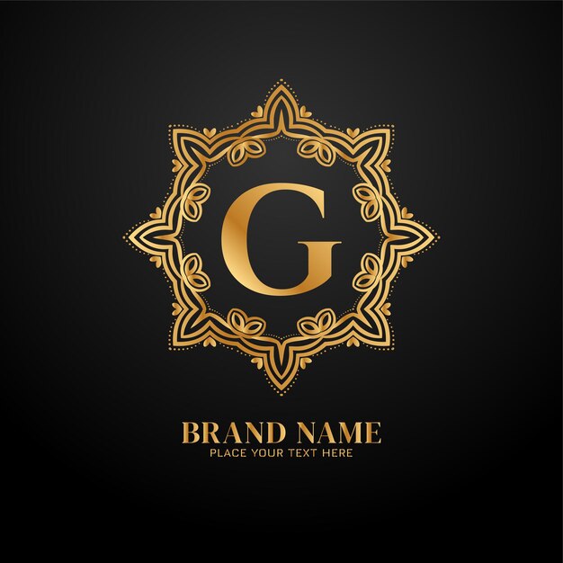 Letter G luxury premium brand logo