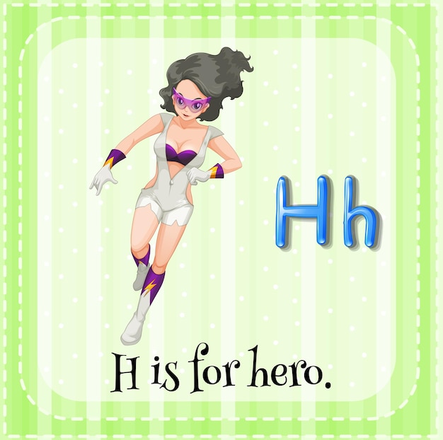 Free vector letter h