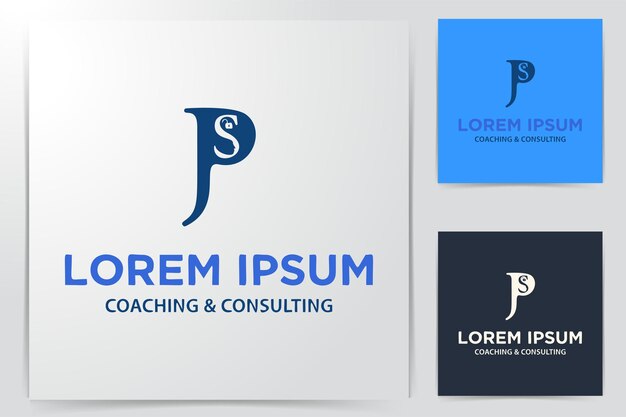 Letter J S P Logo Inspiration isolated on white background