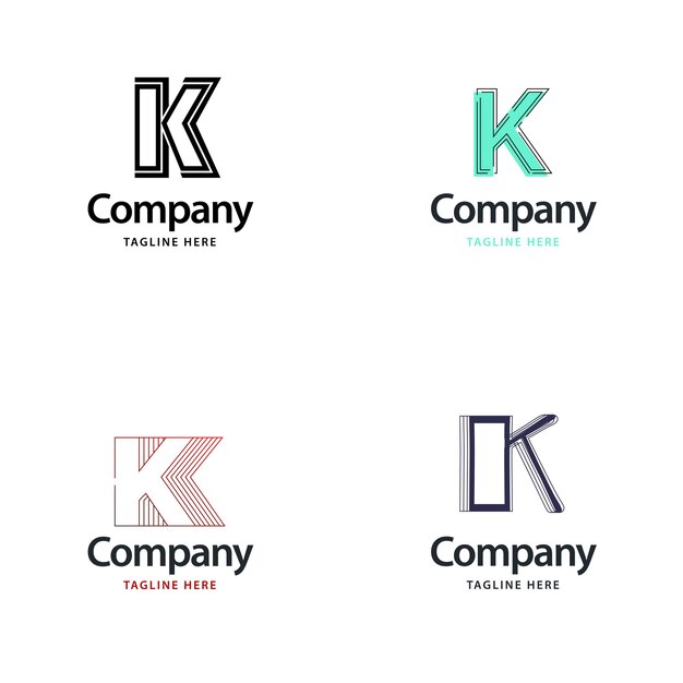 Letter K Big Logo Pack Design Creative Modern logos design for your business