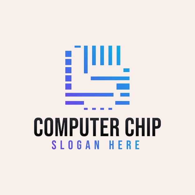 Vettore gratuito lettera ls chip computer circuito logo idee ispirazione logo design modello illustrazione vettoriale isolato su sfondo bianco