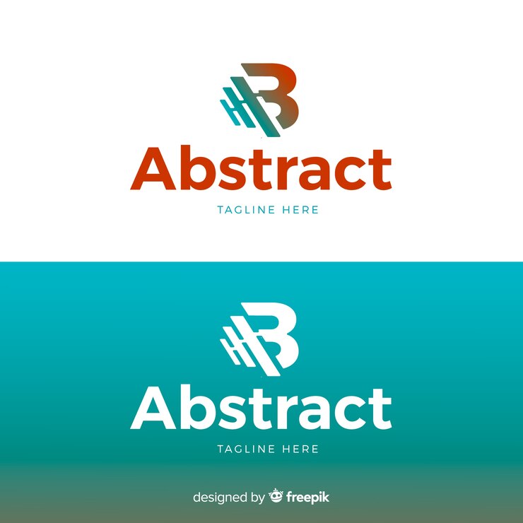 Free Vector letter logo template for light and dark background