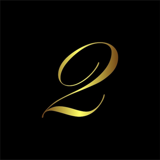 Letter and number gradient signature design