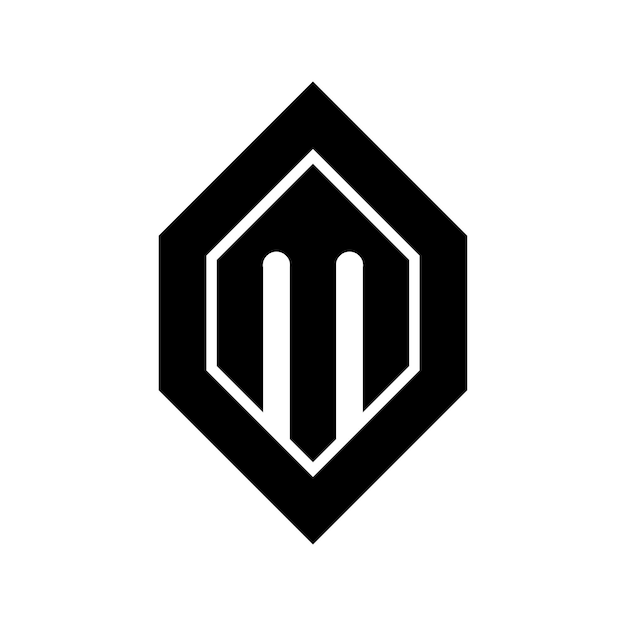 Free vector letter o m logo design template