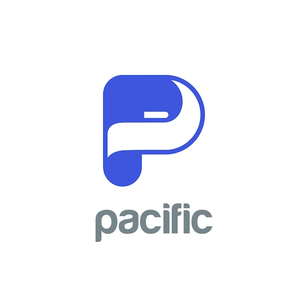 Free vector letter p logo icon