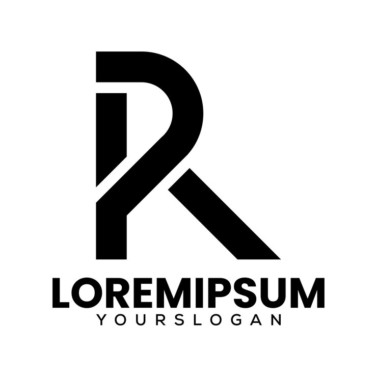 Free Vector letter r logo design vector