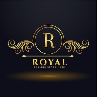 Letter r royal luxury logo for your brand