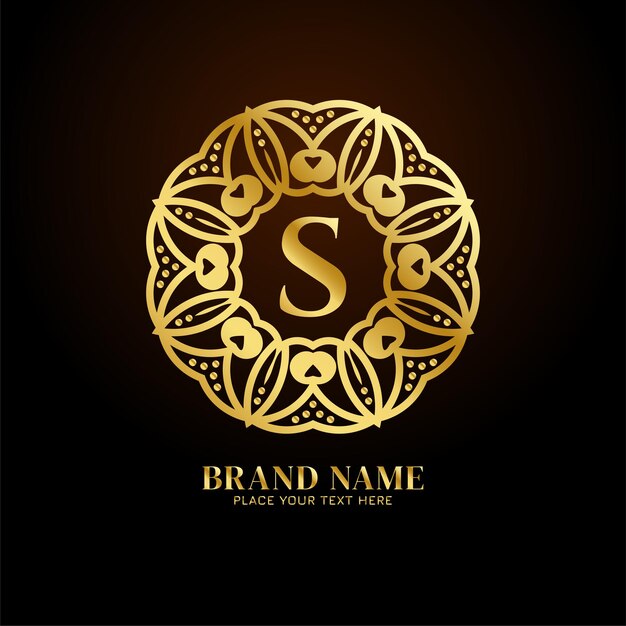 Letter S luxury brand logo concept design