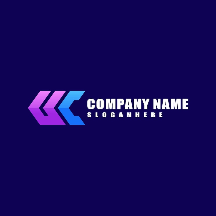 무료 Vector 편지 u와 c 로고 디자인