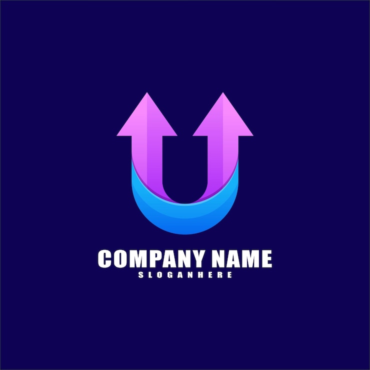 무료 Vector 편지 u 로고 디자인