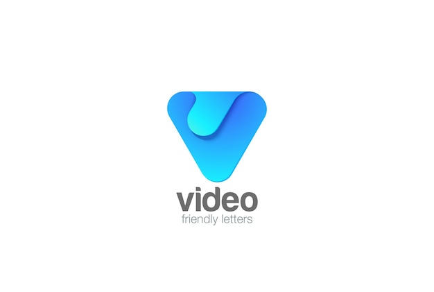 Free vector letter v logo  icon.