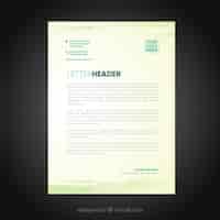 Free vector letterhead template in gradient style