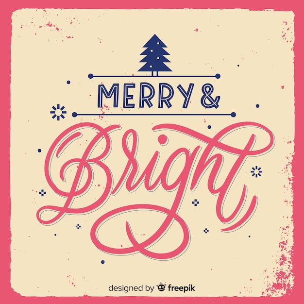 Lettering christmas background