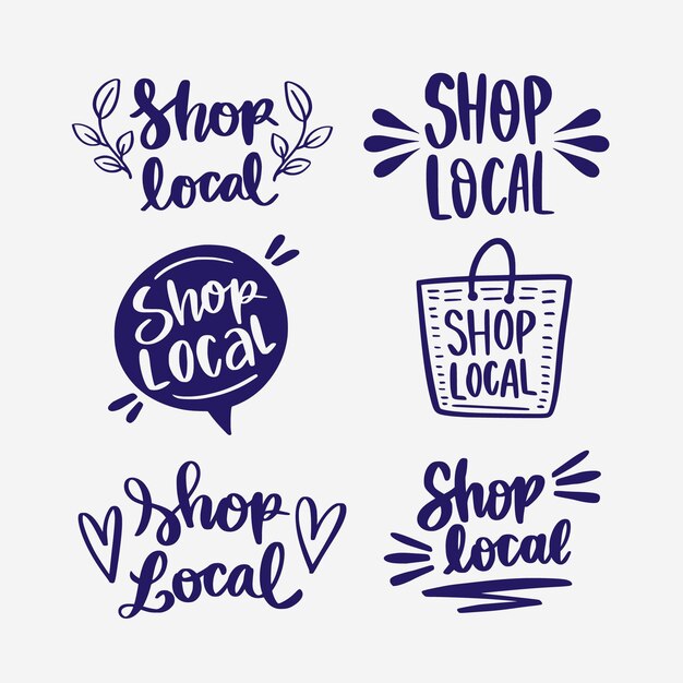 Lettering collection for supporting local business