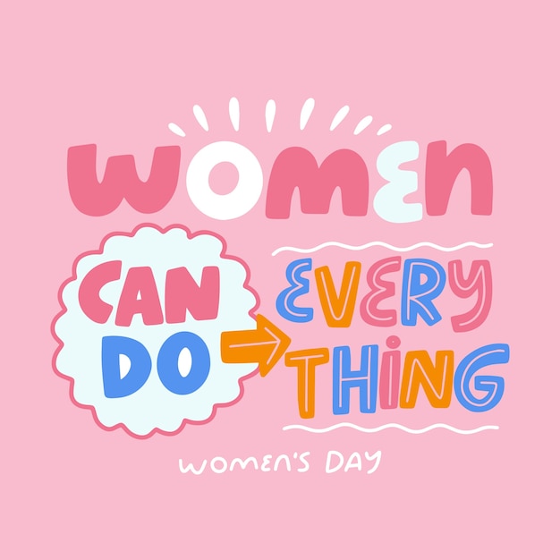 Lettering concept for womens day