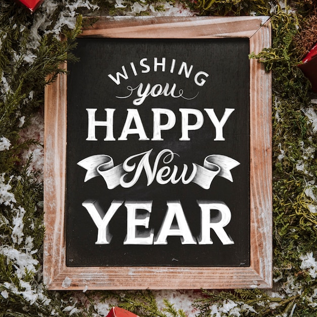 Lettering happy new year 2020