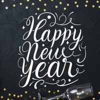 免费矢量字体2020年新年快乐