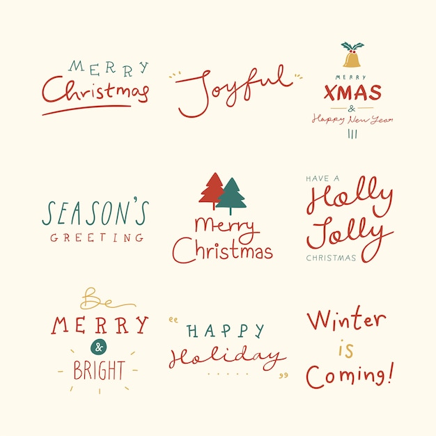 Free Vector lettering messages