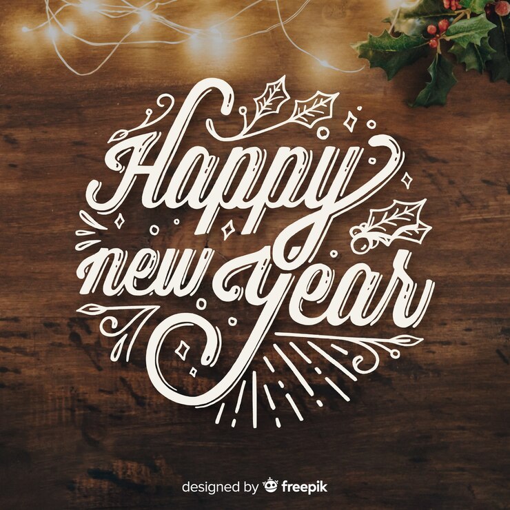 Бесплатный Вектор надпись на новый год 2019