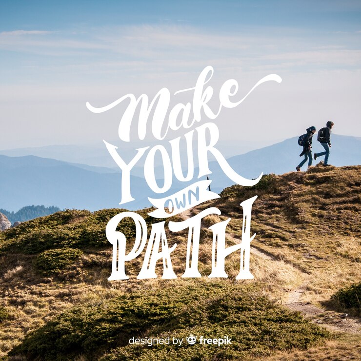 Free Vector lettering quote with image