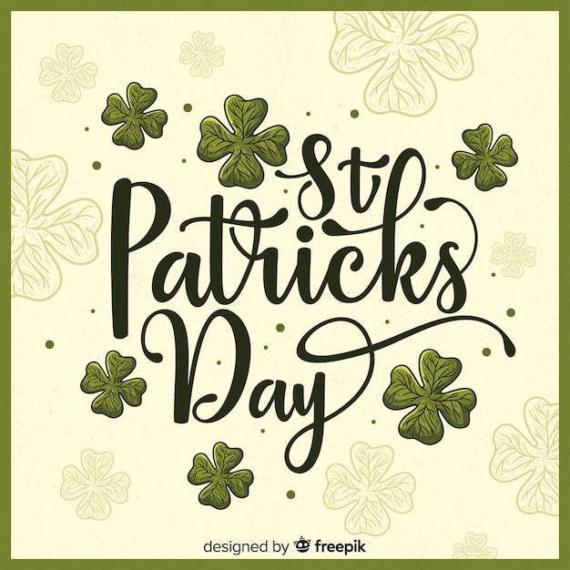 Lettering st. patrick's day 