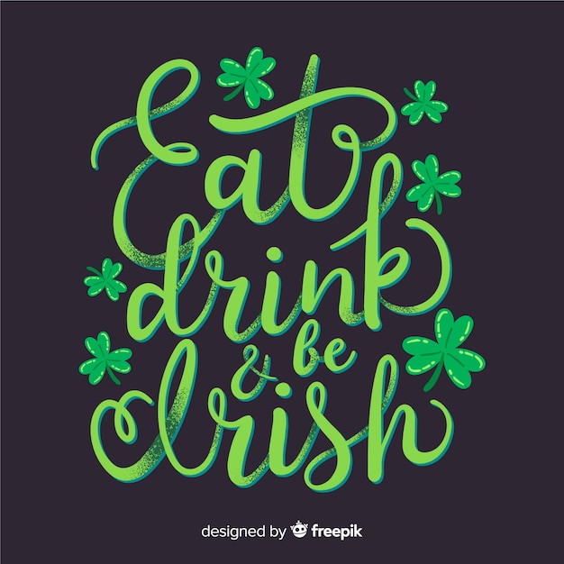 Lettering st. patrick's day