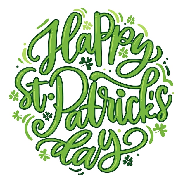 Lettering st. patrick's day