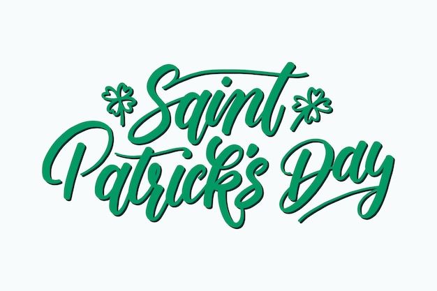 Lettering st. patrick's day