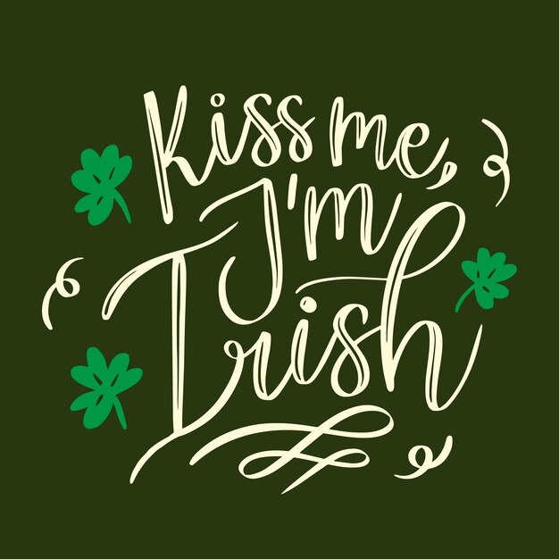 Lettering of st. patricks day event celebration design