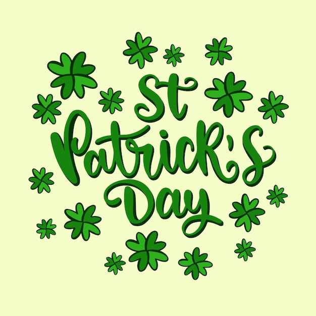 Lettering of st. patricks day event theme