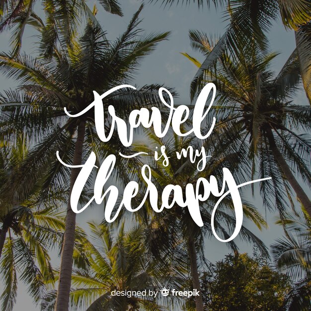 lettering travel with photo